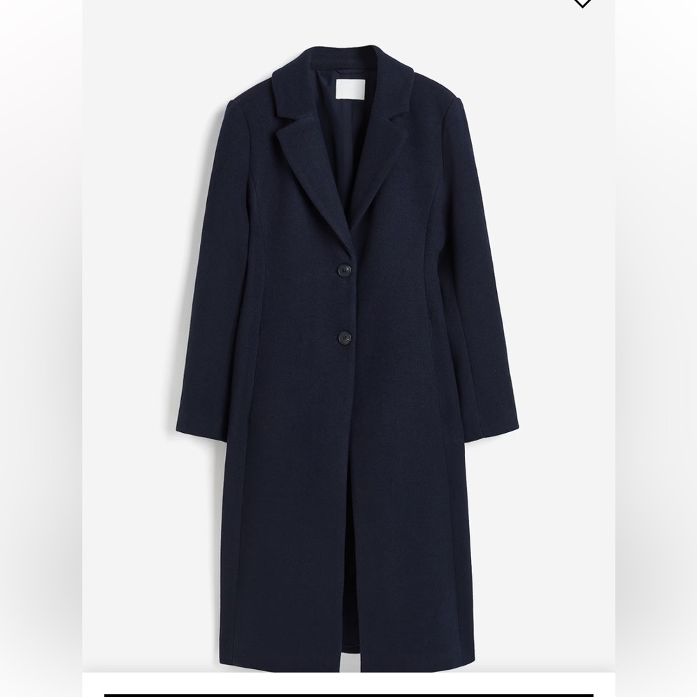 H&M Dark Blue  Coat